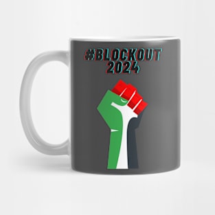 #blockout2024 blockout free palestine all eyes on rafa Mug